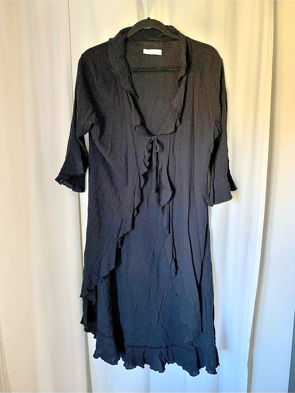 bryn WALKER Black Ruffle Duster Small